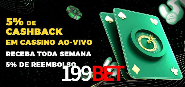 Promoções do cassino ao Vivo 199bet